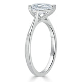 Lab-Diamond Pear Cut Engagement Ring, Classic Style, Choose Your Stone Size and Metal