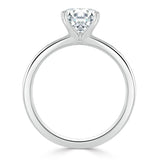 Lab-Diamond, Round Cut Engagement Ring, Classic Style, Choose Your Stone Size and Metal