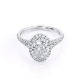 2.50ct Oval Cut Moissanite, Classic Engagement Ring, Available in White Gold or Platinum