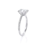 2.00ct Emerald Cut Moissanite Engagement Ring, Available in White Gold or Platinum
