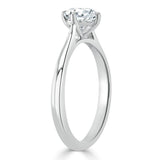 Lab-Diamond, Round Cut Engagement Ring, Classic Style, Choose Your Stone Size and Metal