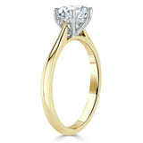Lab-Diamond, Round Cut Engagement Ring, Classic Six Claw, Choose Your Stone Size and Metal