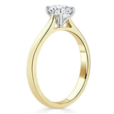 Lab-Diamond Radiant Cut Engagement Ring, Classic Style, Choose Your Stone Size and Metal