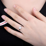 Lab-Diamond Classic Round Cut Engagement Ring, Choose Your Stone Size and Metal