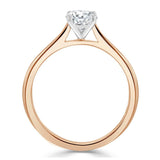 Lab-Diamond Radiant Cut Engagement Ring, Classic Style, Choose Your Stone Size and Metal