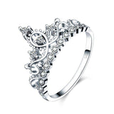 0.30ct Princess Crown, Diamond Eternity Ring, 925 Sterling Silver