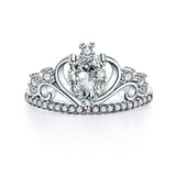 1.00ct Pear Cut Diamond, Princess Crown, Eternity Ring