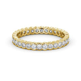 Full Eternity Ring, Round Cut Rub Over Setting