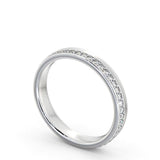 Full Eternity Ring, Offset Round Cut Stones