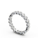 Full Eternity Ring, Round Cut Rub-Over Setting
