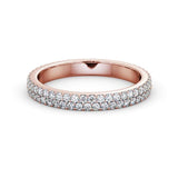 Full Eternity Ring, Round Cut Double Row
