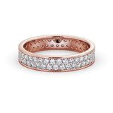 Full Eternity Ring, Round Cut Double Row