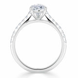 Lab-Diamond Pear Cut Engagement Ring, Classic Style, Choose Your Stone Size and Metal