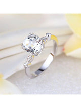 2.00ct White Topaz and Diamond Enagagement Ring, Vintage Inspired, Available in 14kt or 18Kt White, Yellow or Rose Gold