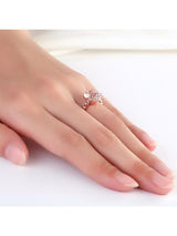 3.30ct Rose Gold, Oval Cut Morganite Engagement Ring, Available in 14kt or 18kt Rose, Yellow or White Gold