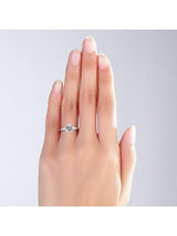 2.00ct White Topaz and Diamond Enagagement Ring, Vintage Inspired, Available in 14kt or 18Kt White, Yellow or Rose Gold
