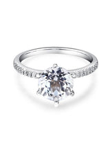 2.00ct White Topaz and Diamond Enagagement Ring, Vintage Inspired, Available in 14kt or 18Kt White, Yellow or Rose Gold