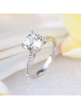 2.00ct White Topaz and Diamond Enagagement Ring, Vintage Inspired, Available in 14kt or 18Kt White, Yellow or Rose Gold
