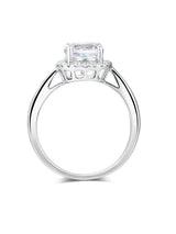 2.00ct White Topaz and Diamond Halo Enagagement Ring, Vintage Inspired, Available in 14kt or 18Kt White, Yellow or Rose Gold