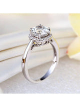 2.00ct White Topaz and Diamond Halo Enagagement Ring, Vintage Inspired, Available in 14kt or 18Kt White, Yellow or Rose Gold