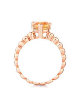 1.60ct Pear Cut Citrine Engagement Ring, Available in 14kt or 18kt Rose, Yellow or White Gold