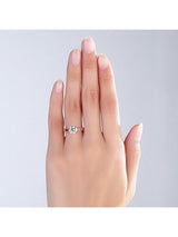 1.20ct Rose Gold, White Topaz Enagagement Ring, Available in 14kt or 18Kt White, Yellow or Rose Gold