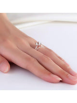 1.20ct Rose Gold, White Topaz Enagagement Ring, Available in 14kt or 18Kt White, Yellow or Rose Gold