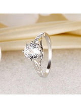 1.20ct White Topaz and Diamond Enagagement Ring, Vintage Inspired, Available in 14kt or 18Kt White, Yellow or Rose Gold