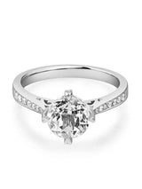 1.20ct White Topaz and Diamond Enagagement Ring, Vintage Inspired, Available in 14kt or 18Kt White, Yellow or Rose Gold