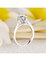 1.20ct White Topaz and Diamond Enagagement Ring, Vintage Inspired, Available in 14kt or 18Kt White, Yellow or Rose Gold