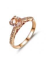 1.20ct Rose Gold, Round Cut Morganite Engagement Ring, Available in 14kt or 18kt Rose, Yellow or White Gold