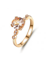 1.20ct Rose Gold, Round Cut Morganite Engagement Ring, Available in 14kt or 18kt Rose, Yellow or White Gold