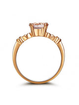 1.20ct Rose Gold, Round Cut Morganite Engagement Ring, Available in 14kt or 18kt Rose, Yellow or White Gold