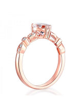 1.20ct Rose Gold, Heart Shaped Morganite Engagement Ring, Available in 14kt or 18kt Rose, Yellow or White Gold