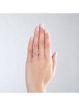 2.80ct Rose Gold, Emerald Cut Morganite Engagement Ring, Available in 14kt or 18kt Rose, Yellow or White Gold