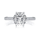 2.65ct Round Brilliant Cut, Vintage Design, Diamond Engagement Ring, 925 Silver