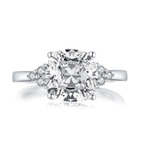 4.00ct Vintage Cushion Cut Diamond Engagement Ring, 925 Silver