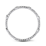 0.60ct Diamond Wedding Band, Full Eternity Ring, 925 Sterling Silver, x2 Ring Set