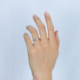 0.50ct Round Cut Moissanite, Classic Engagement Ring, Available in White Gold or Platinum