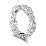 2.00ct Diamond Wedding Band, Full Eternity Ring, Different Shaped Diamonds, 925 Sterling Silver