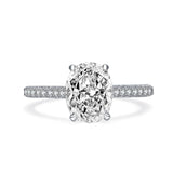2.50ct Oval Cut Diamond Engagement Ring, 925 Silver, Best seller