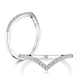 2.00ct Heart Cut Diamond Ring, Matching Band, Bridal Ring Set, 925 Sterling Silver