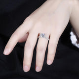 1.50ct Round Cut Moissanite, Classic Engagement Ring, 14Kt 585 White Gold