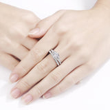 1.50ct Round Cut Vintage Ring, Bridal Ring Set, 925 Sterling Silver