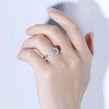 1.50ct Round Cut Moissanite Engagement Ring, Available in White Gold or Platinum