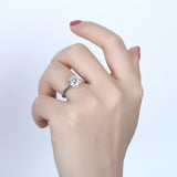 1.50ct Round Cut Moissanite Engagement Ring, Available in White Gold or Platinum