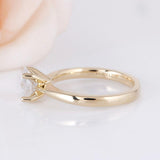 Lab-Diamond Oval Cut, Classic Engagement Ring, Choose Your Stone Size and Metal