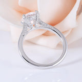 1.50ct Round Cut Moissanite Engagement Ring, Available in White Gold or Platinum
