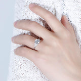 1.50ct Round Cut Moissanite Engagement Ring, Available in White Gold or Platinum