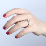 1.50ct Round Cut Moissanite Engagement Ring, Available in White Gold or Platinum